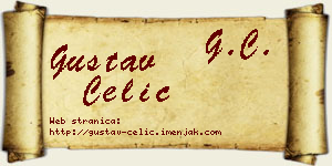 Gustav Ćelić vizit kartica